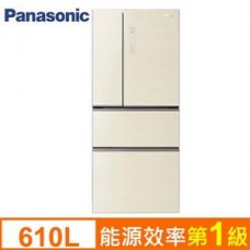 Panasonic 國際牌610L變頻節能四門冰箱 NR-D618NHG-T(翡翠棕)